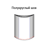 Трехшовный вакуумный пакет